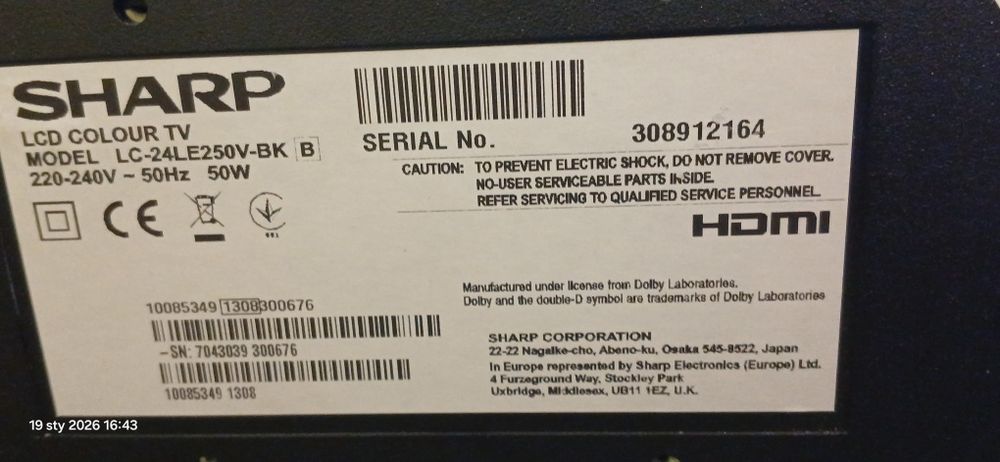 Telewizor LED Sharp 24 cale