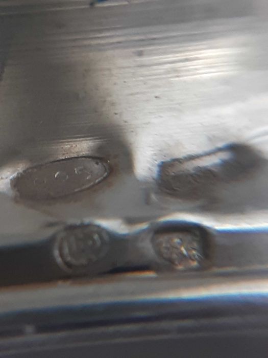 Aneleira em cristal e prata (Itália) séc. XX