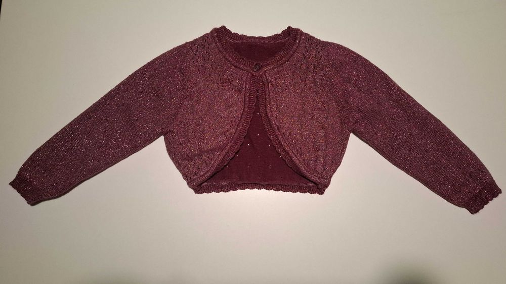 балеро нарядное блестящее 12-18 месяцев 80-86 размер