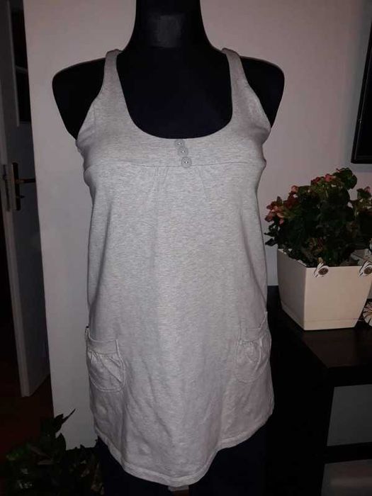 Bershka tunika M sukienka szara jak Nowa