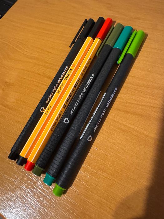 Zestaw długopisów