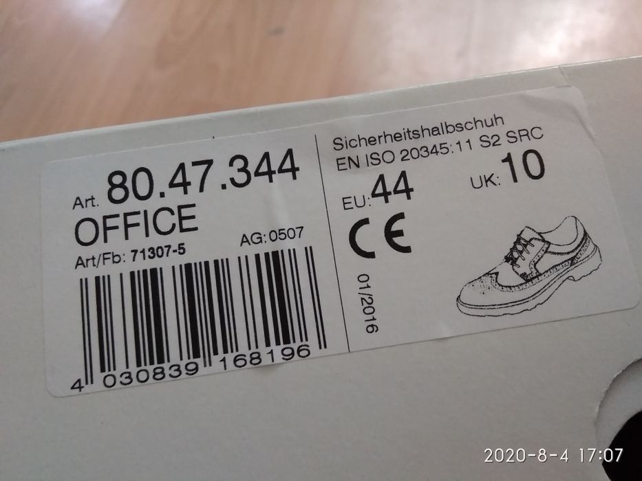 buty biurowe Elten Office rozm.44 wkładka 29 cm nowe ,