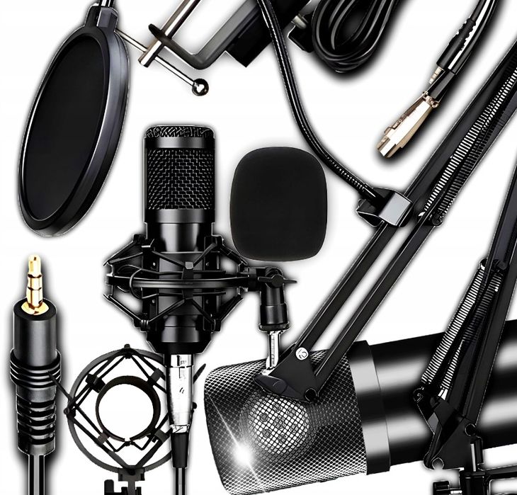 Mikrofon studyjny, nowy, uzyty raz po rozpakowaniu