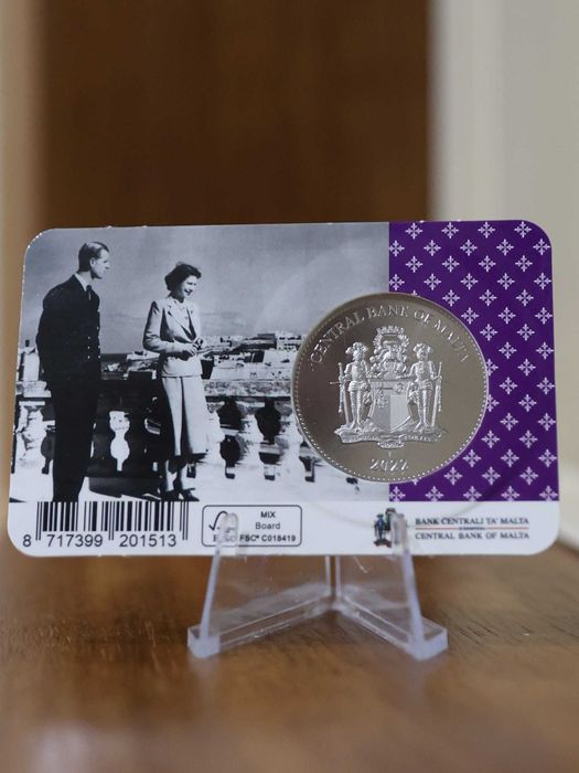 Malta - Moeda Comemorativa 2½€ -Jubileu de Platina da Rainha Isabel II
