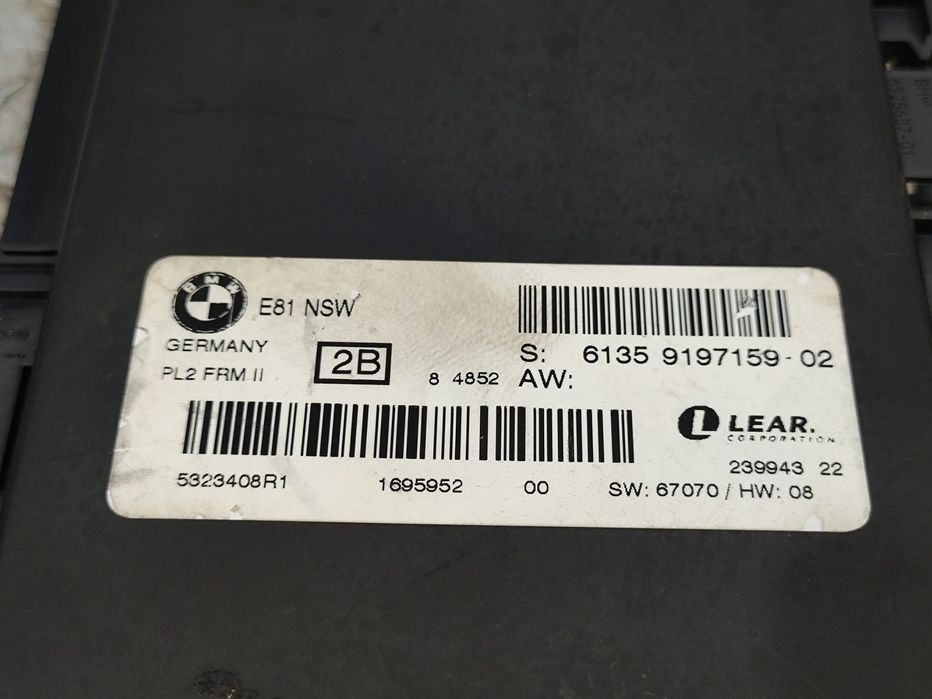 Módulo Luzes Footwell BMW Serie 1 E81 6135 9197159