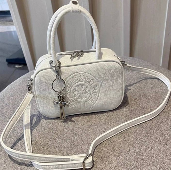 ! БЕЗ ПРЕДОПЛАТ ! Жіноча сумка Chrome Hearts чорна, біла сумка Хром Хартс