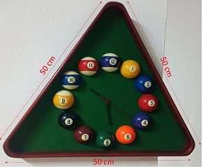 Relógio Bolas Snooker