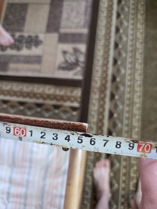 Дитяче дерев’яне ліжечко 130×70 см з матрацом, б/в