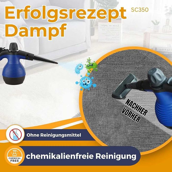 kompaktowa ręczna myjka parowa do wszystkiego