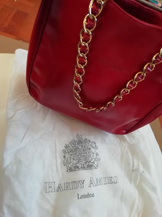 Mala senhiora Hardy Amies vermelha