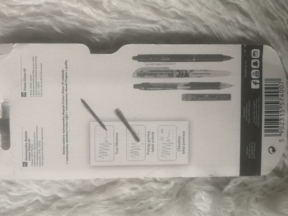 Wymazywalny długopis