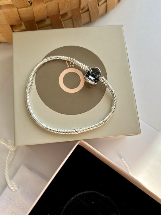 Bransoletka PANDORA Serce 20 cm S925 nowa węzyk+ pudełko