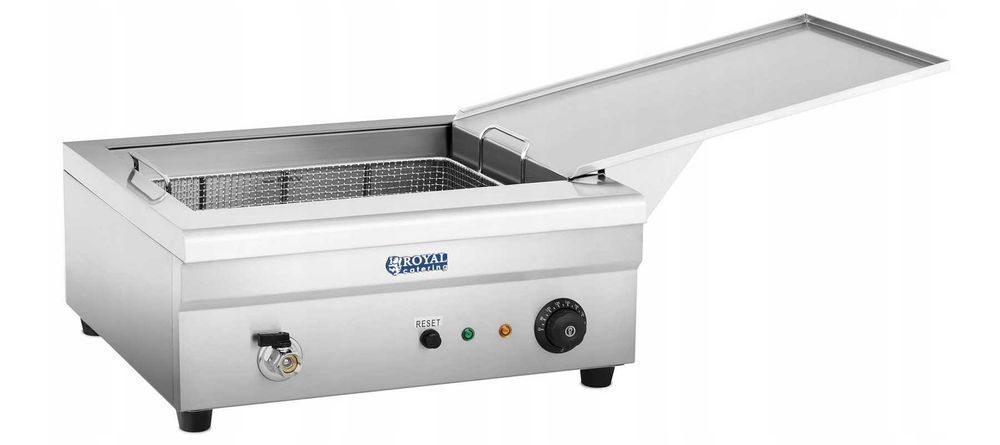 SMAŻALNIK DO PĄCZKÓW 18 L 3200 W Royal Srebrny Gwarancja Nowy