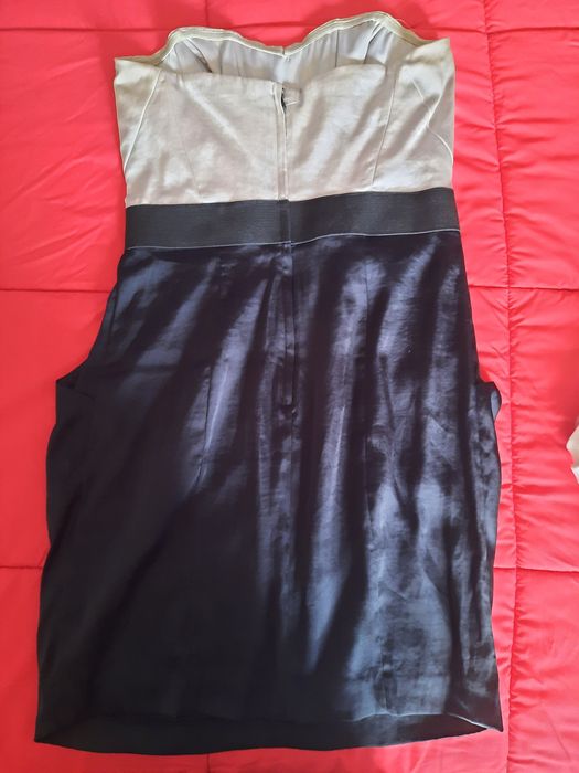 Vestido cai cai acetinado