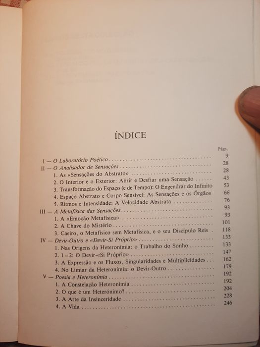 Fernando Pessoa ou a Metafísica das Sensações