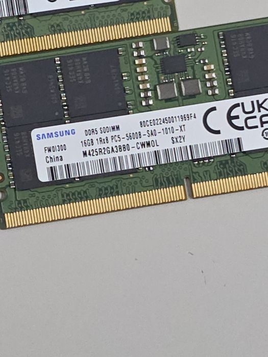 Memórias Ram Sodimm Ddr5 Pc-5600b Samsung e Kingston