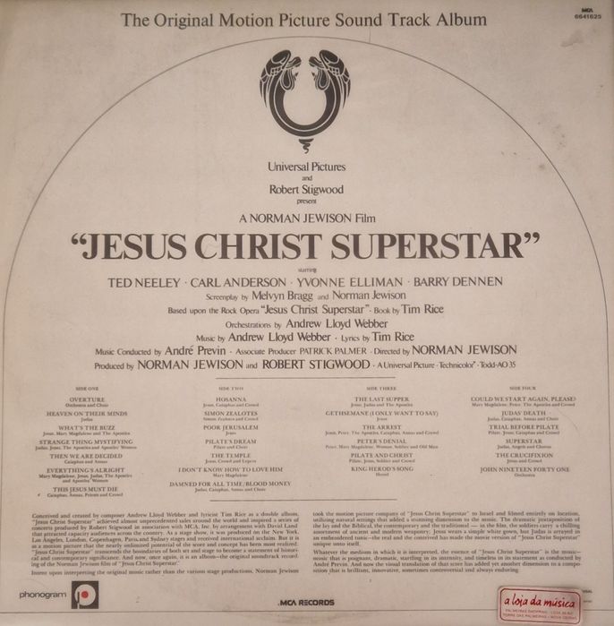 Vinil | LP duplo | "Jesus Christ Superstar"