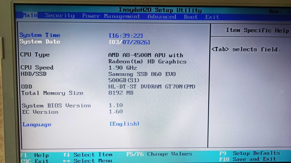 Ноутбук Toshiba Satellite L850 под ремонт или на запчасти