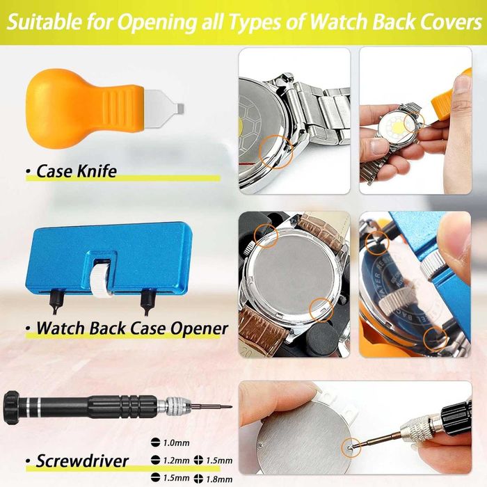 Набір для ремонту годинників 46 предметів