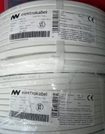 Przewód YDYp 3x2,5, żo 450/750V 100m POLSKI