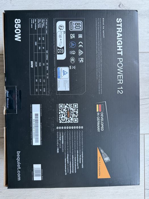 Zasilacz be quiet! Straight Power 12 850W 80+ Platinum Czarny