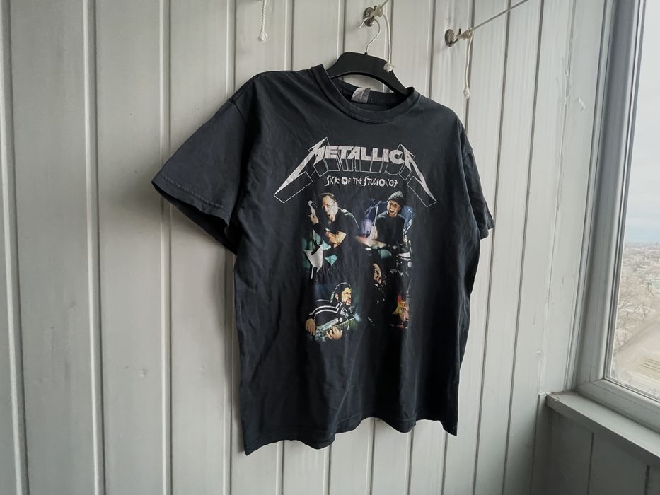 Черная мерч футболка Metallica 2007 / L