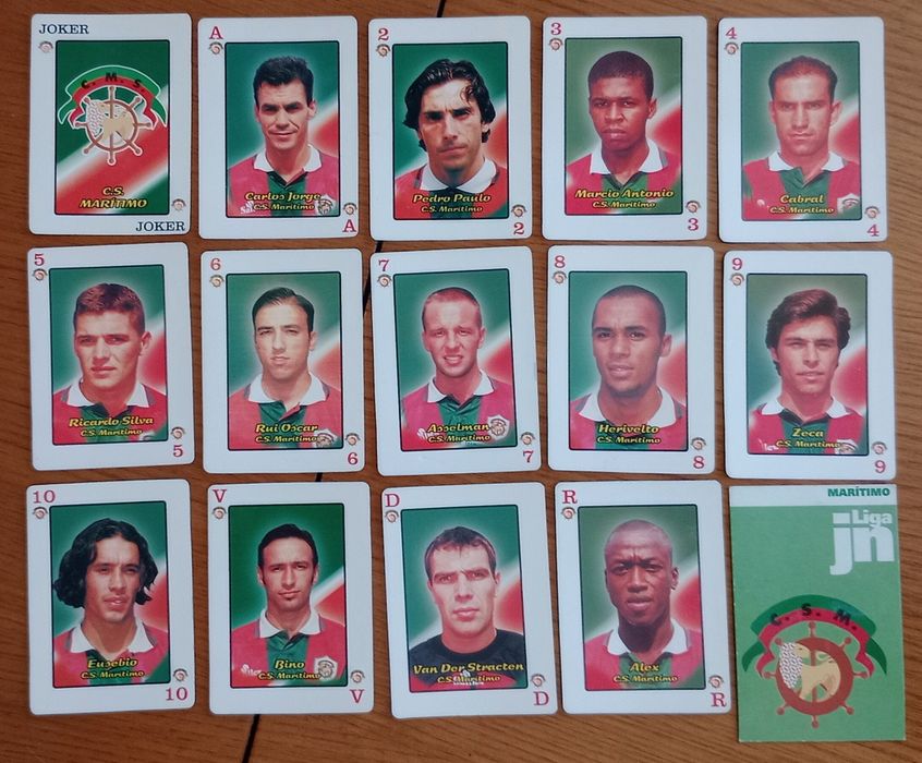 Cartas do baralho Liga JN