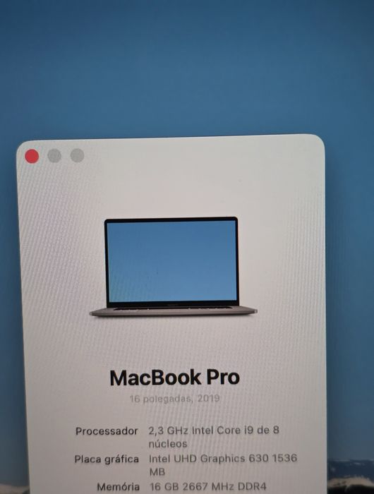 Macbook Pro 16 Touchbar 16GB/1TERA excelente estado