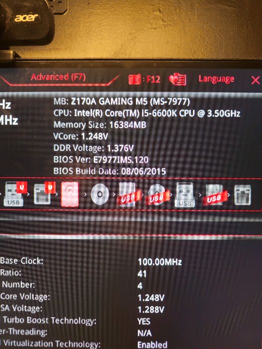 I5-6600k + MSI Z170A GAMING M5 + rx580 8gb + zasilacz + dysk 1tb + chlodzenie be quiet