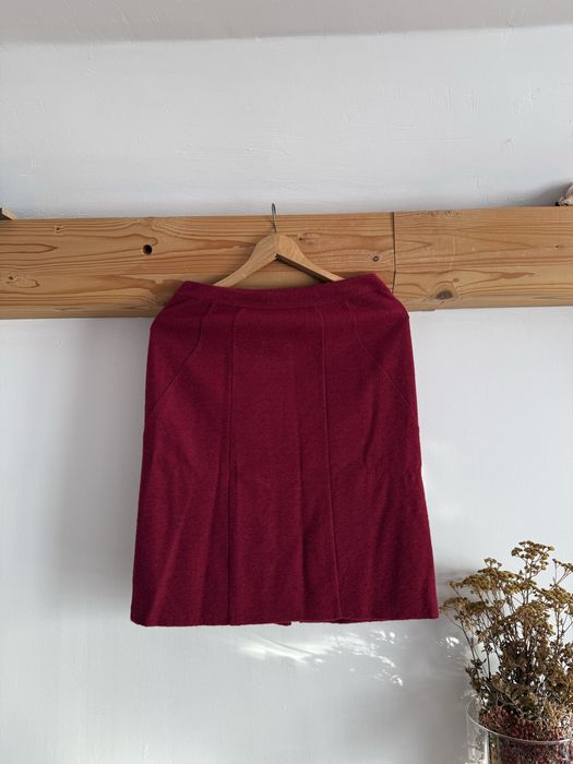 Garsonka, komplet, marynarka, wełniana, spódnica, wełna, elegancka M