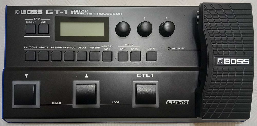 BOSS GT-1 pedaleira multi-efeitos (como nova)