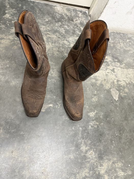 Botas Cowboy Sendra Originais em Pele Castanha
