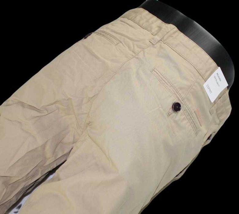 Męskie spodenki Esprit -Chino Relaxed Crafted Quality beżowe nowe -W31