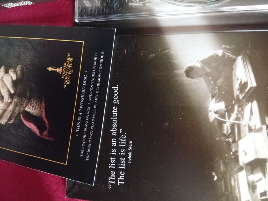 Dvd a lista de Schindler