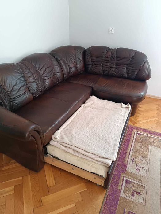 Kanapa rogowa z fotelem