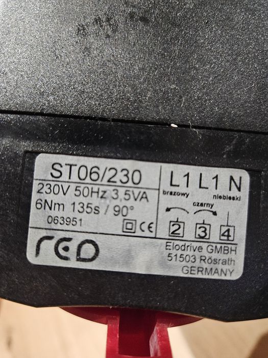 Siłownik elektryczny RED ST06