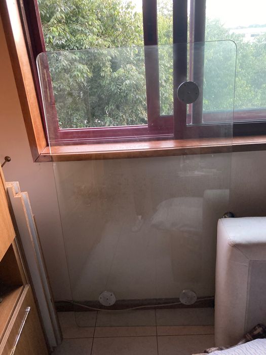 Tampo de mesa em vidro