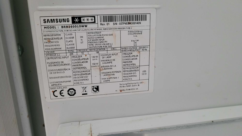 Lodówka Samsung BRB260010WW
