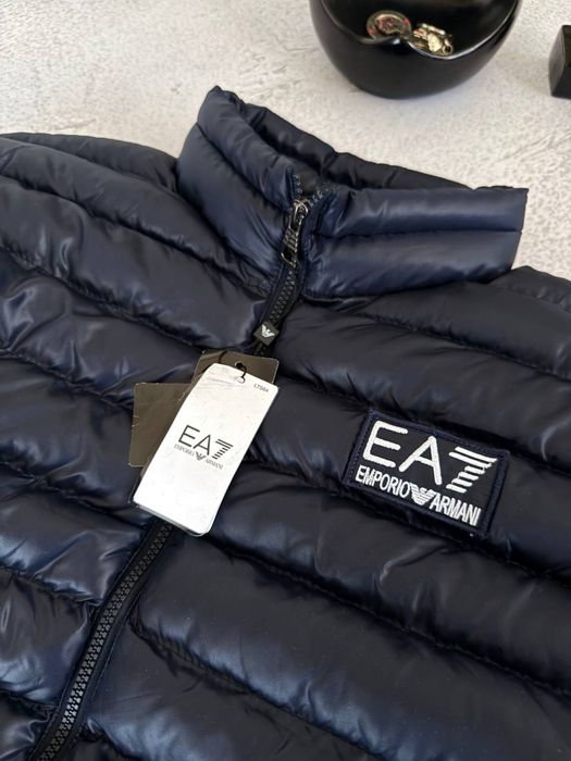 Куртка Emporio Armani синя чоловіча куртка армані синя чоловіча
