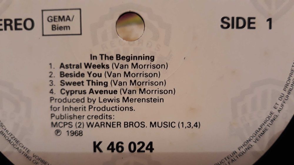Van Morrison - Astral weeks - LP vinol - portes incluídos