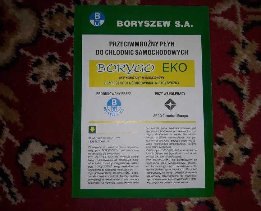 Broszura Boryszew płyn do chłodnic Borygo