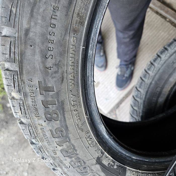 2x Opony całoroczne 165/65/15 81T Kumho Solus 2019r bieżnik 7mm