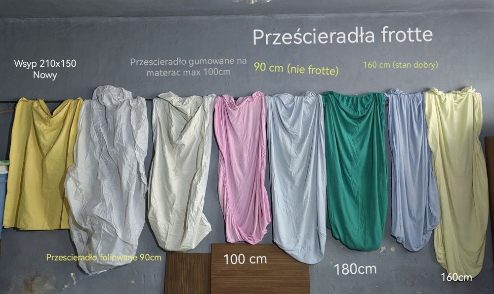 Prześcieradła frotte z gumką