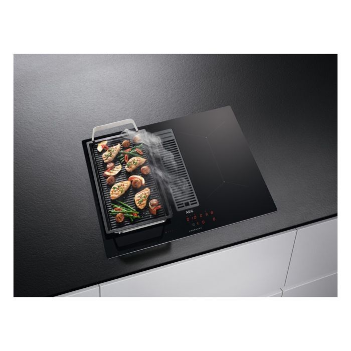 Płyta indukcyjna z okapem  AEG IDE74243IB Nowa.