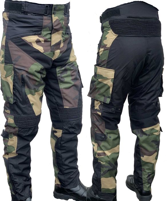 Meski Tekstylny Komplet Motocyklowy MORO wstawki Spodnie + Kurtka