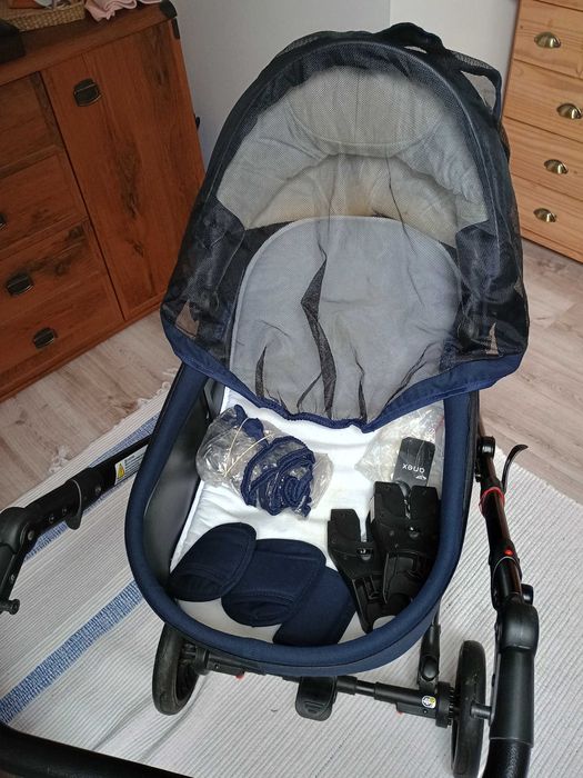 Cały komplet -Wózek dzieciecy 3w1 Anex Cross