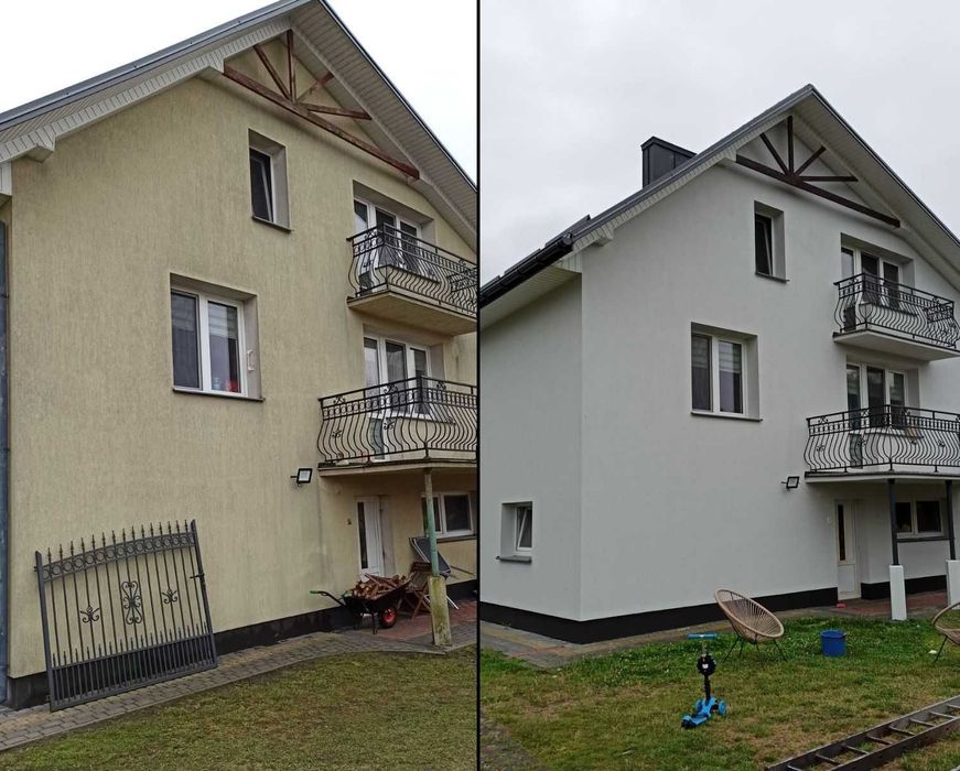 MALOWANIE, mycie elewacji, dachów, kostki, DOCIEPLENIA, wymiany rynien