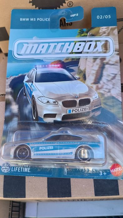 BMW radiowóz i motocykl policyjny MATCHBOX