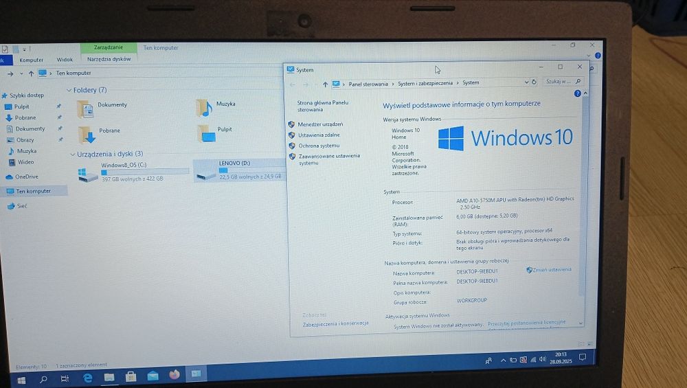 Laptop Lenovo  G505S
