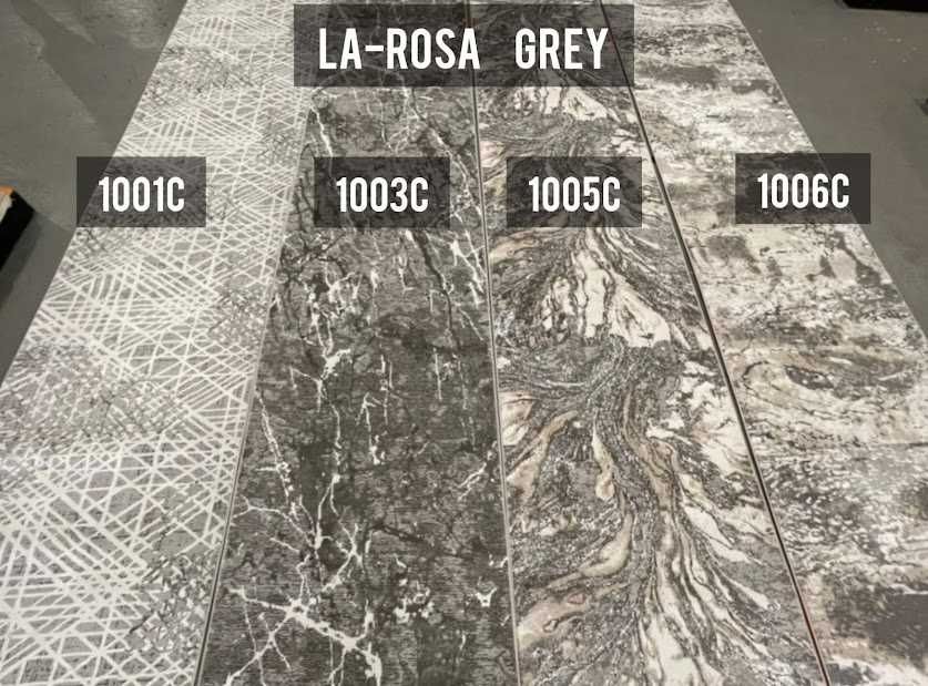 Турецька Килимова Доріжка La-Rosa Grey, Beige з бавовняною основою!